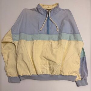 Express Vintage Light Blue and Cream‎ Hoodie